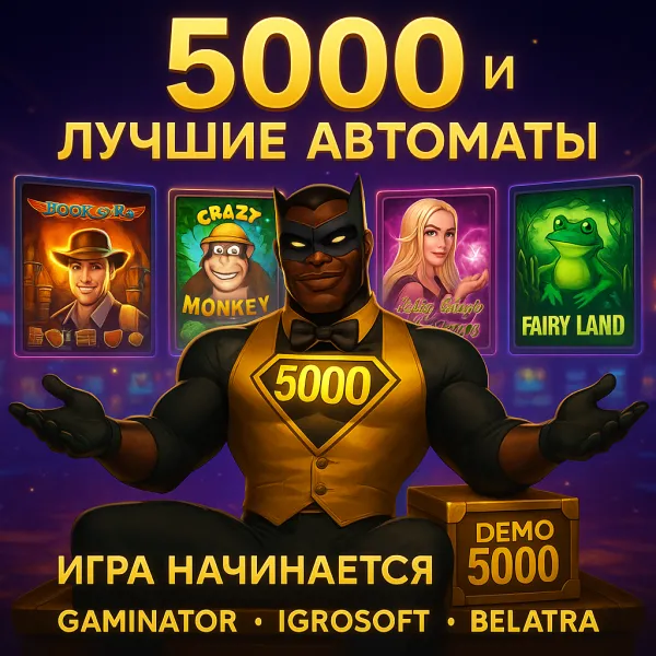 Коллекция игровых автоматов с балансом 5000 кредитов